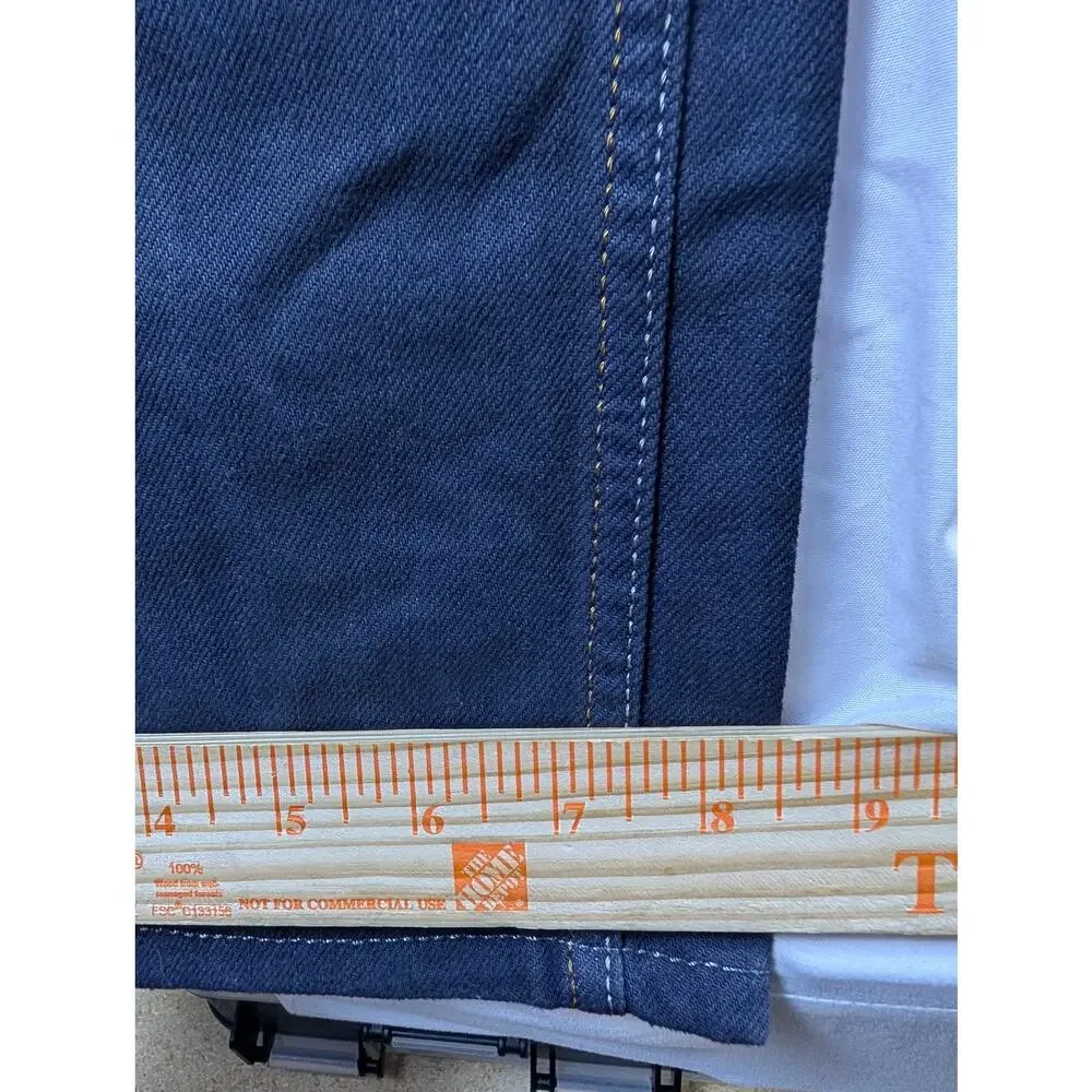 Diesel Industries‎ Mens 32x28 Navy Blue Dark Wash Straight Leg Denim Jeans